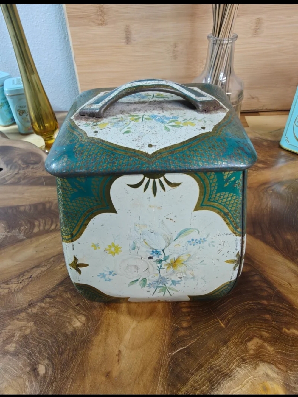 Vintage Tin Container made in Western Germany
